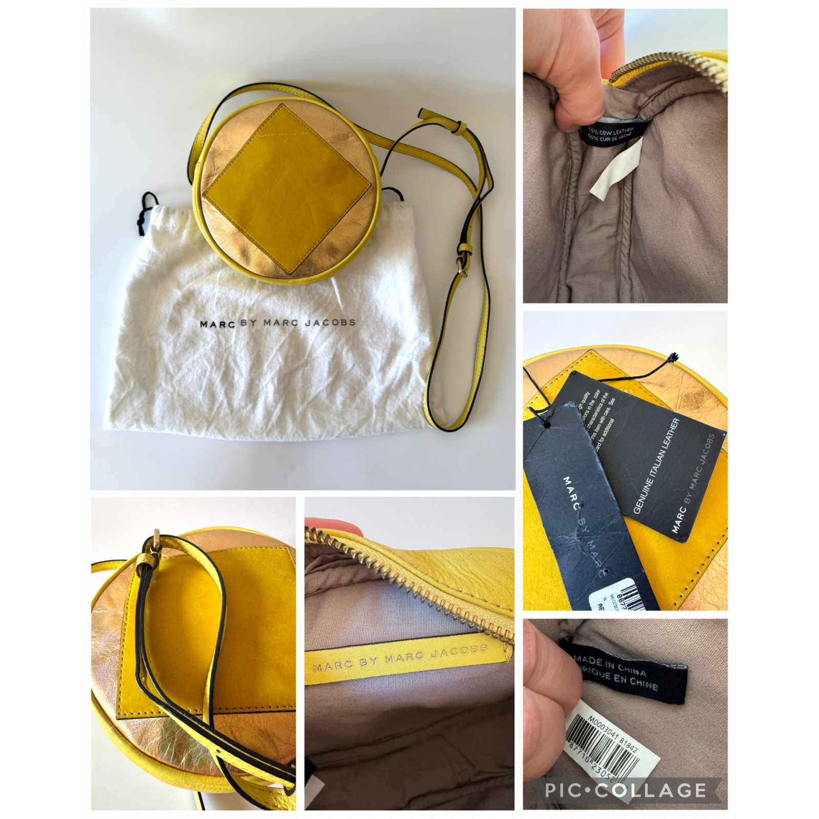 MARC BY MARC JACOBS Funky Round Leather Crossbody Bag – torebka