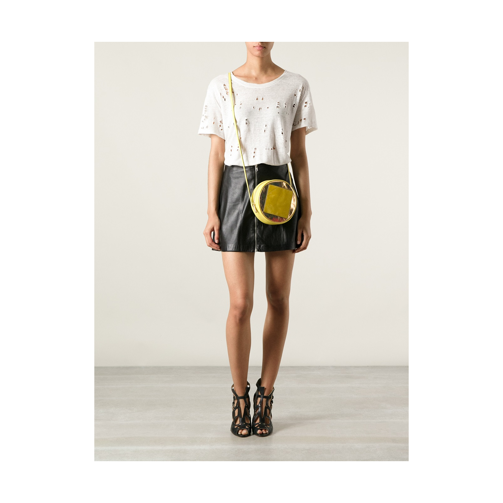 MARC BY MARC JACOBS Funky Round Leather Crossbody Bag – torebka