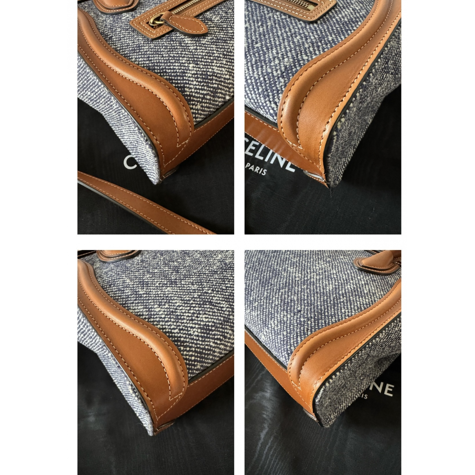 CELINE Nano Luggage Denim Tote - torebka