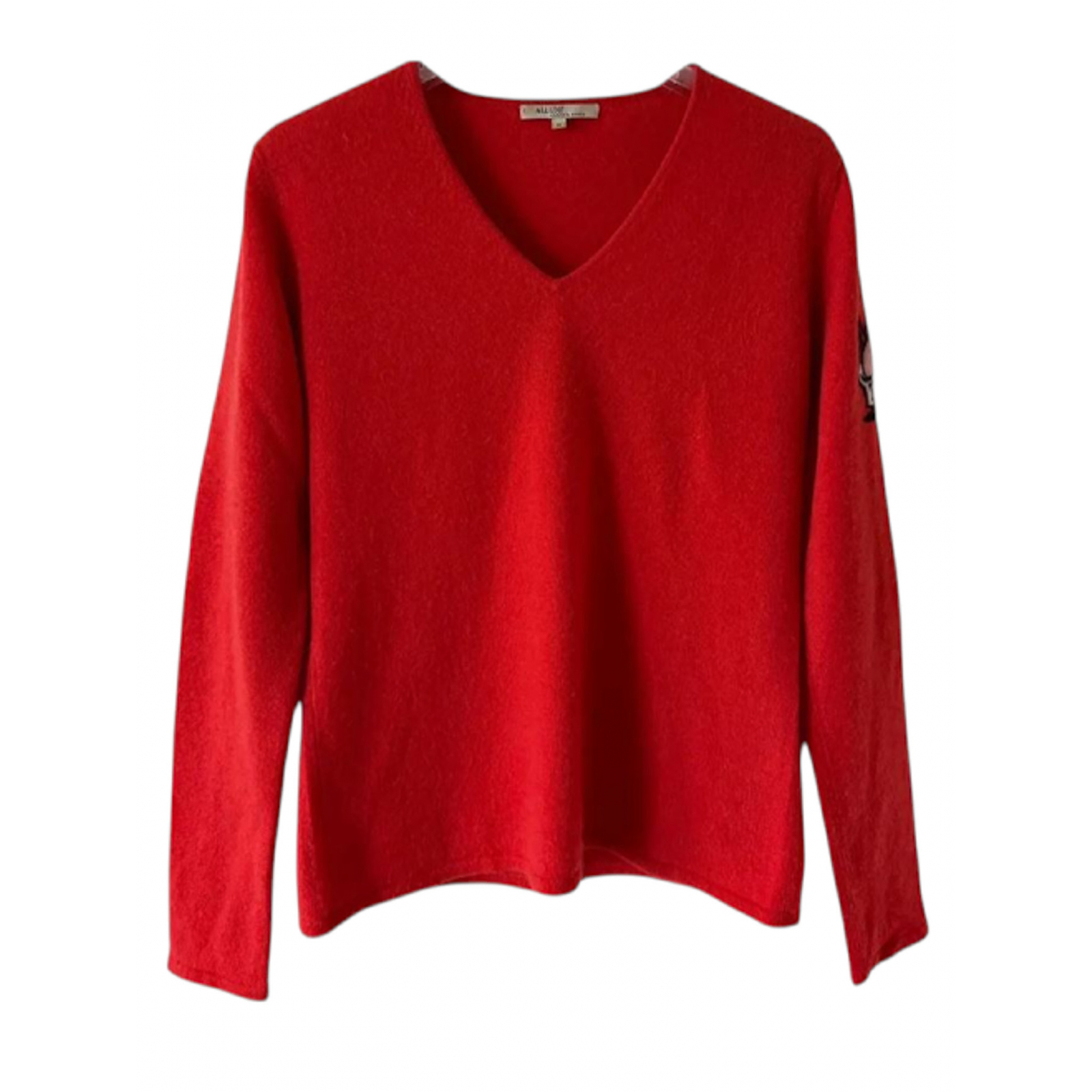 Allude czerwony sweter z kaszmiru