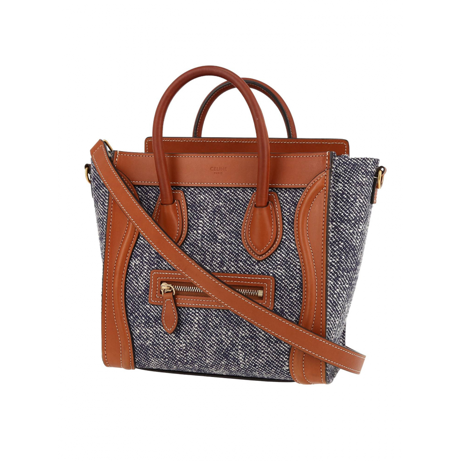 CELINE Nano Luggage Denim Tote - torebka