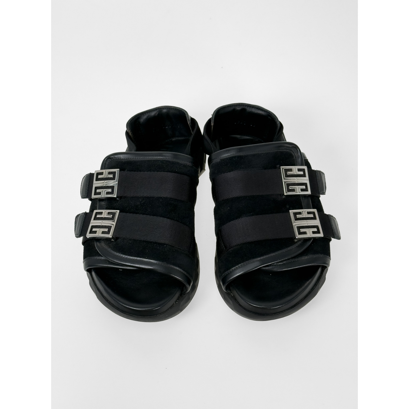 Skórzano-zamszowe sandały