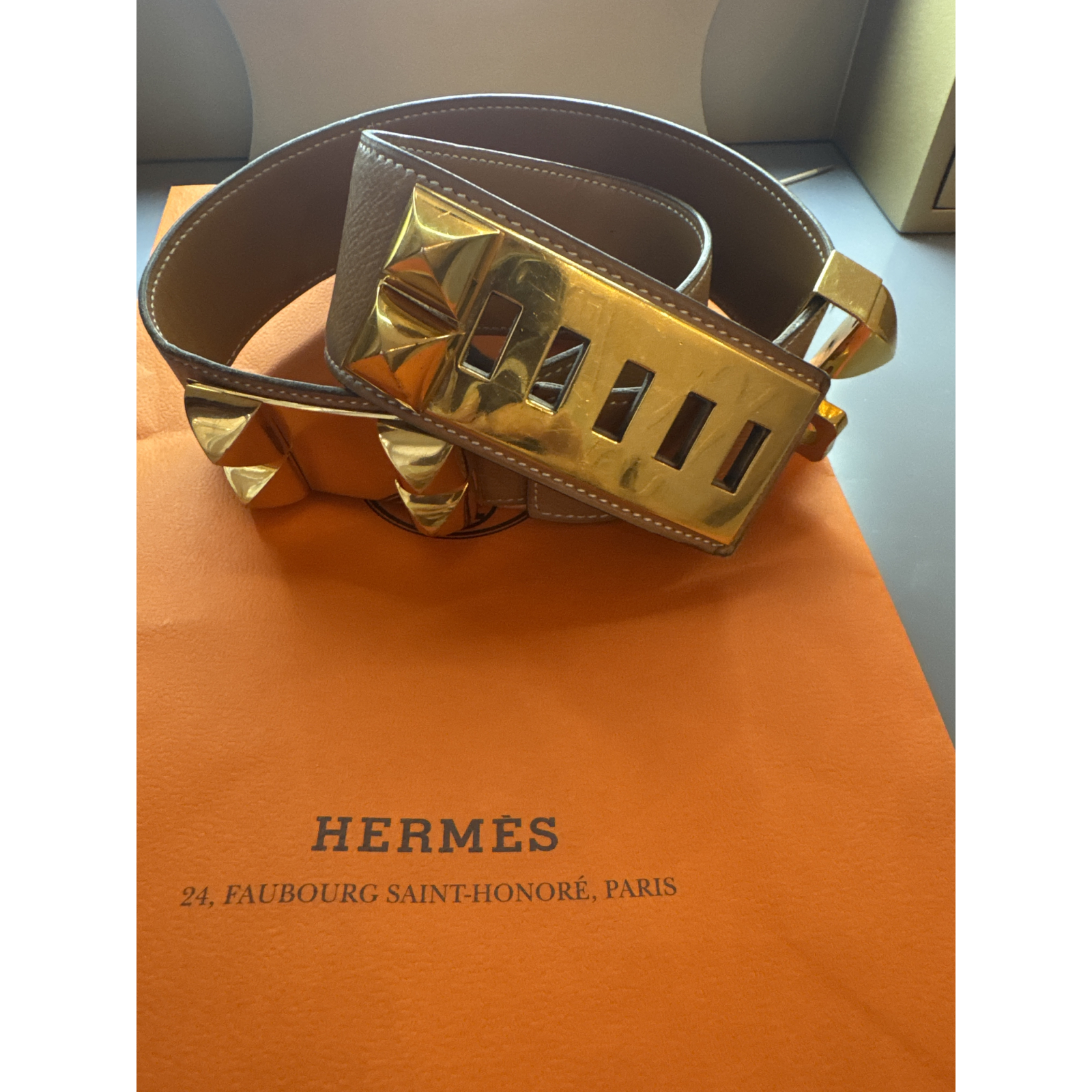 Hermes- skórzany pasek