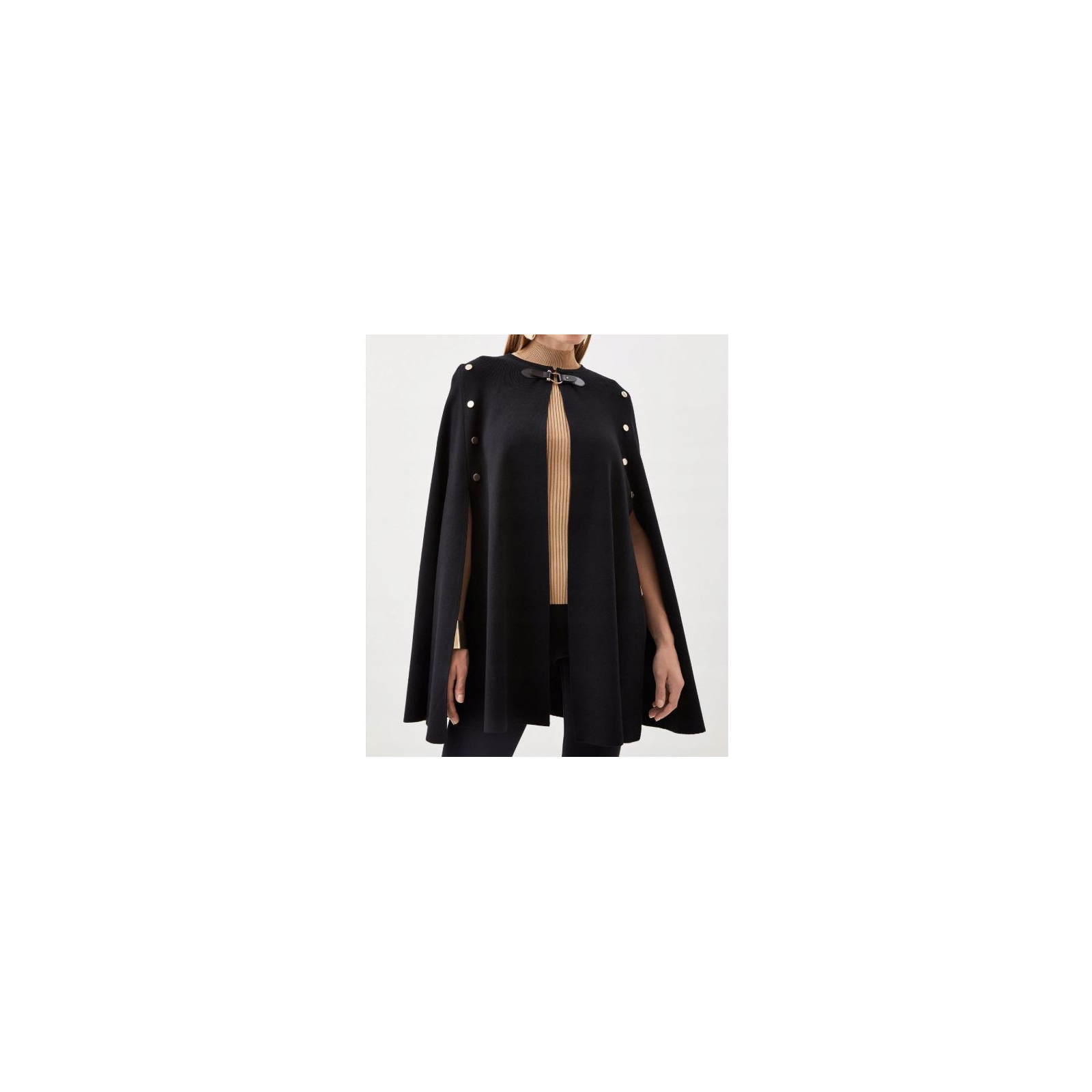 Karen Millen czarne poncho roz.S