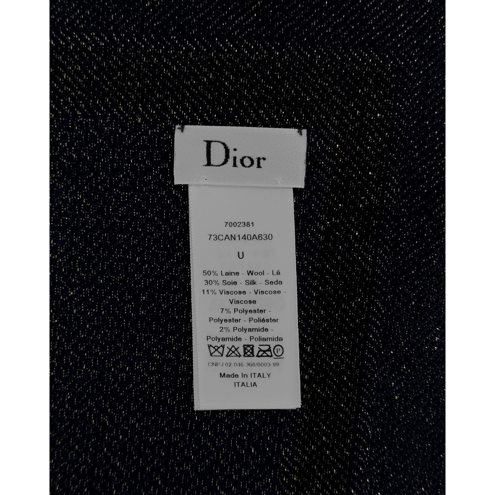 Wełniano-jedwabna chusta