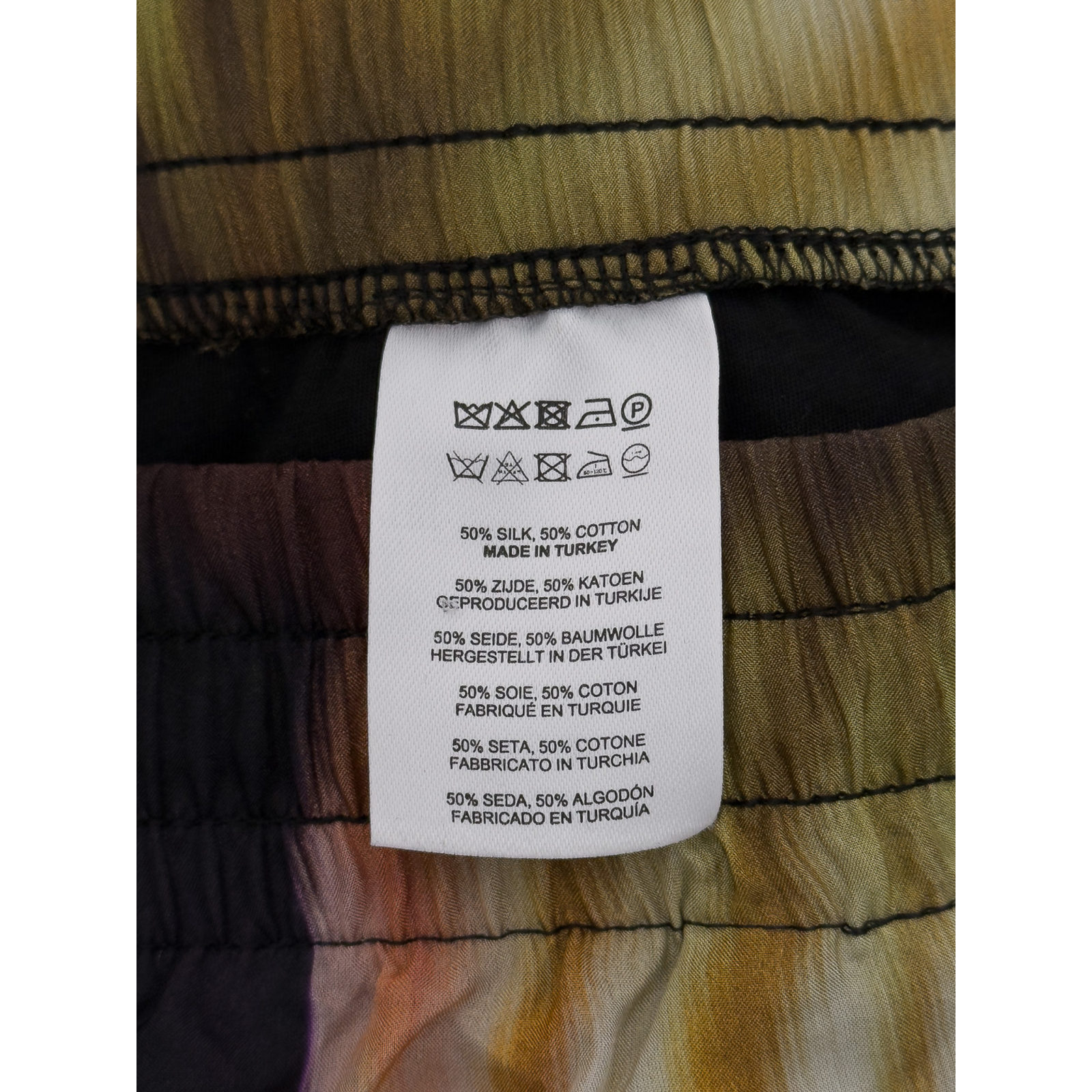 Jedwabno-bawełniane spodnie