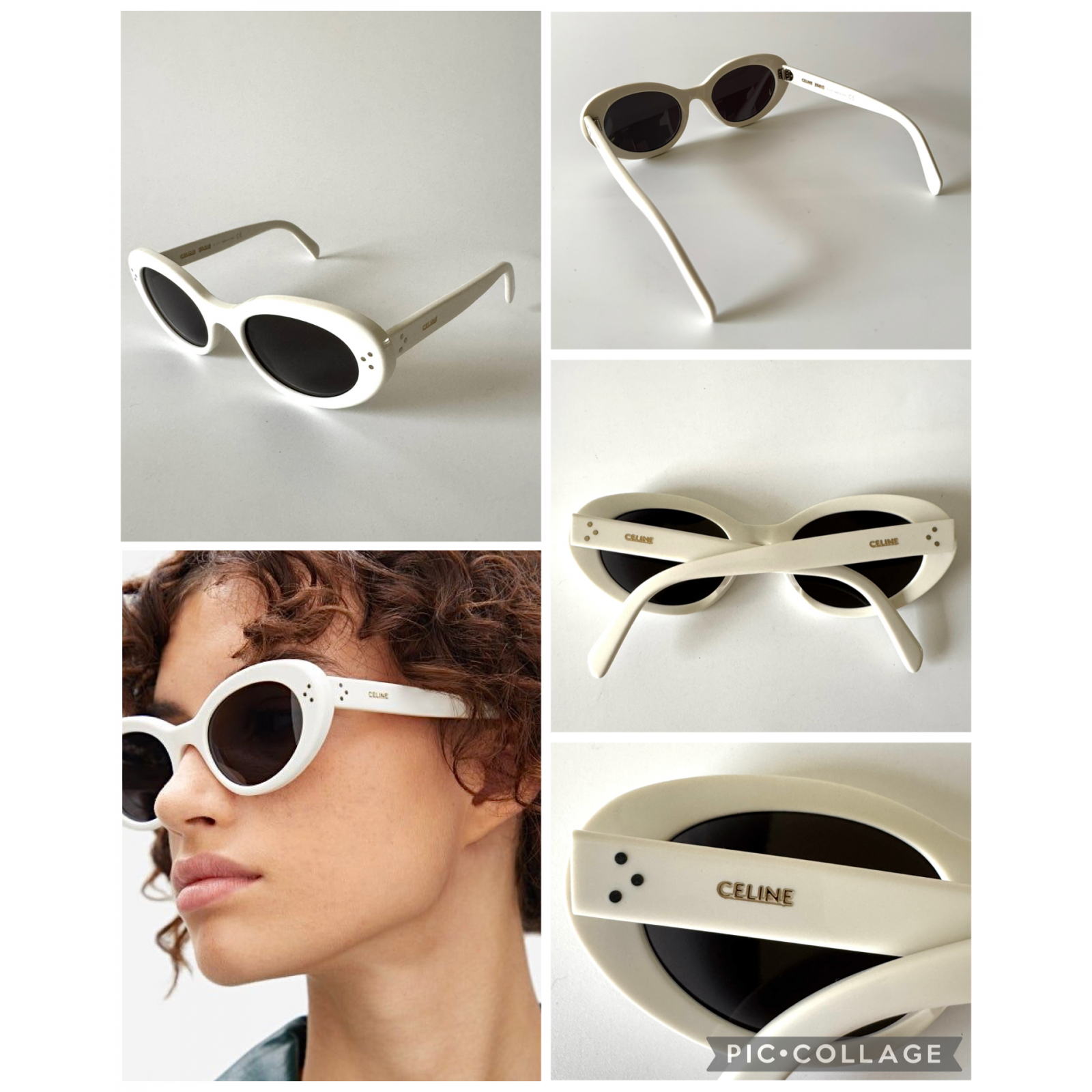 CELINE Oval Cat-Eye Sunglasses - okulary przeciwsłoneczne