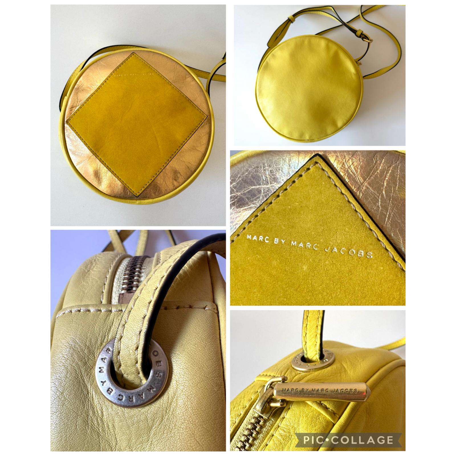 MARC BY MARC JACOBS Funky Round Leather Crossbody Bag – torebka