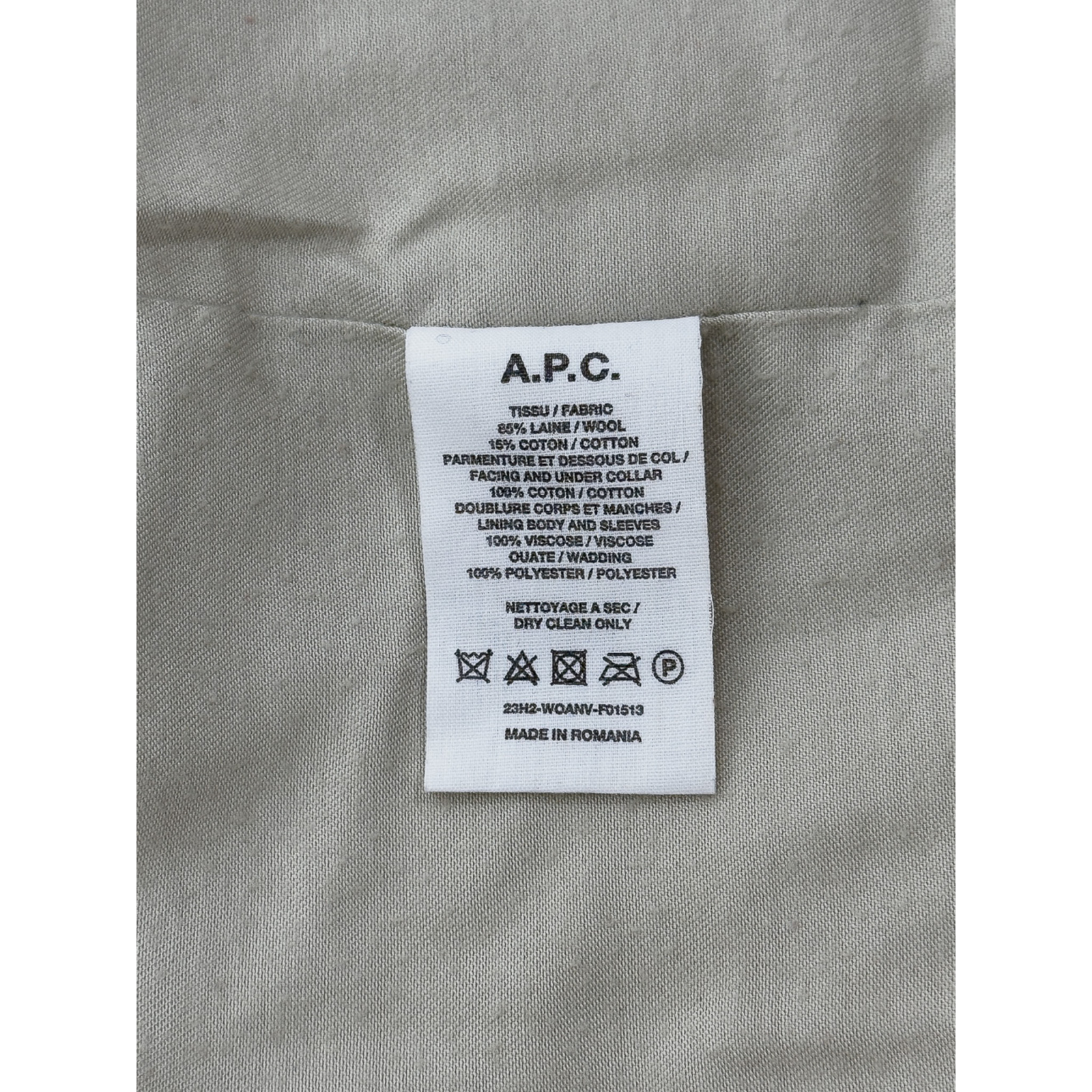 Wełniany kożuch A.P.C.