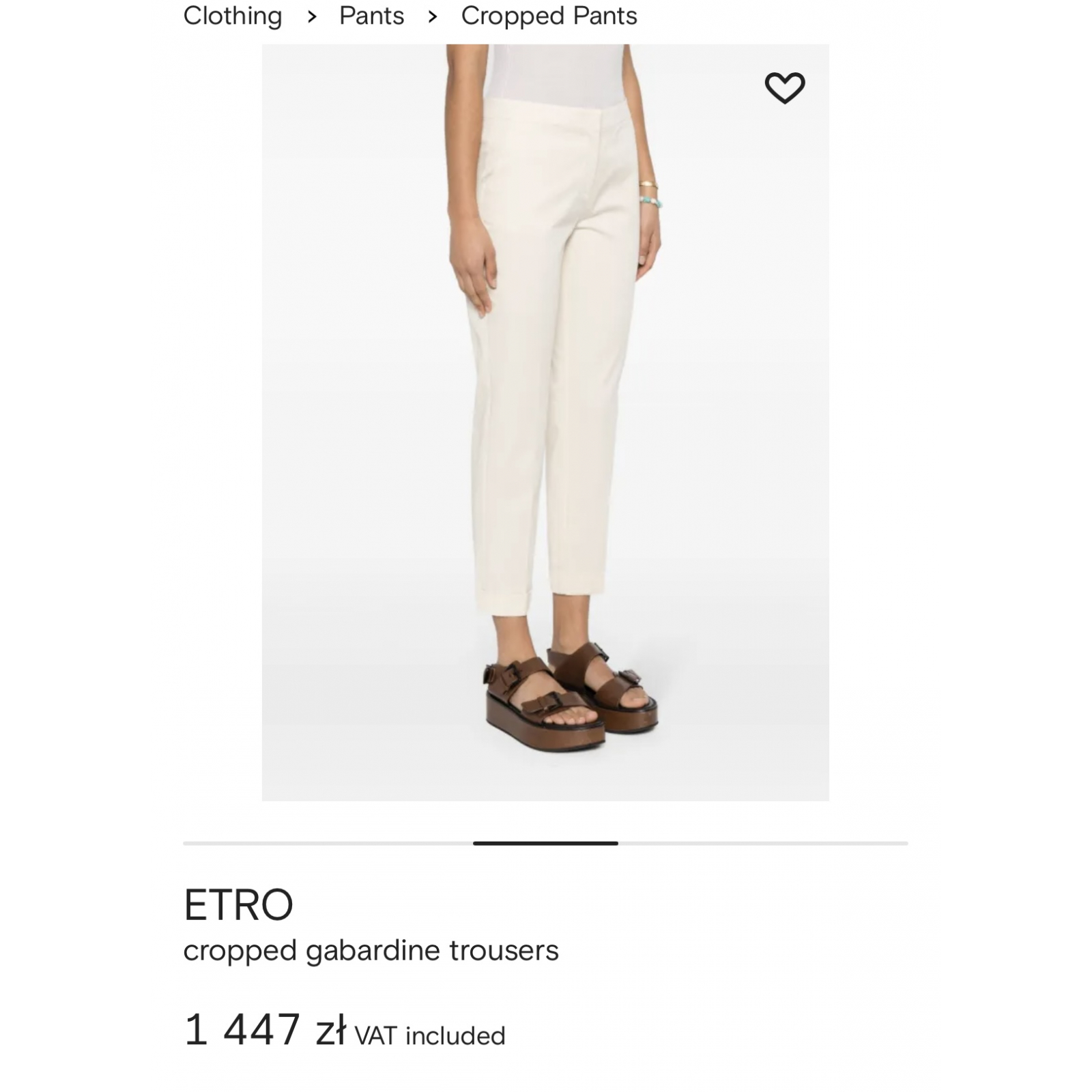 Etro spodnie damskie