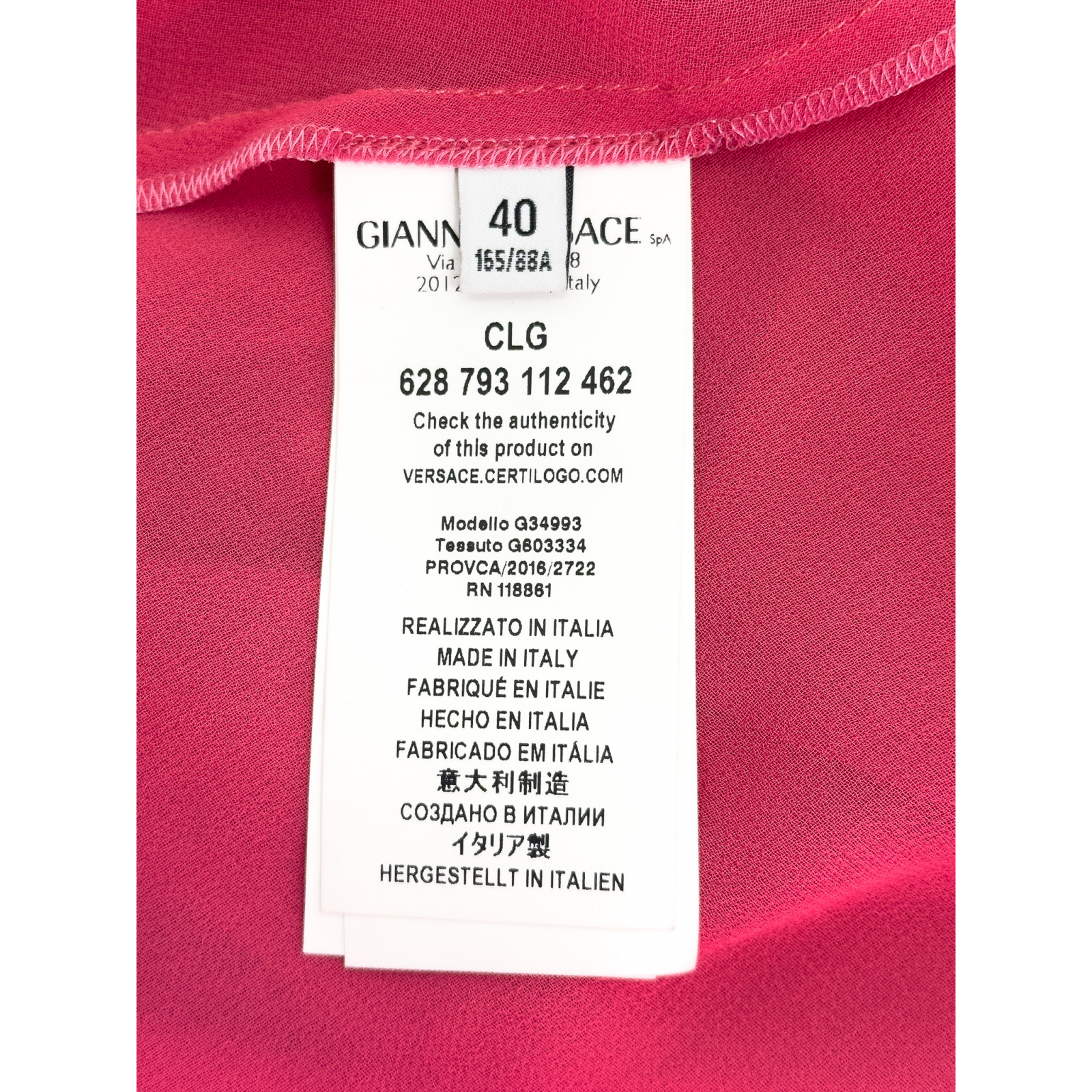 Sukienka Versace Collection