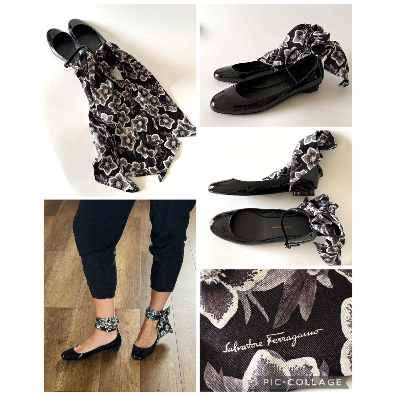 SALVATORE FERRAGAMO Cefalu Ballet Flats - baleriny z twilly