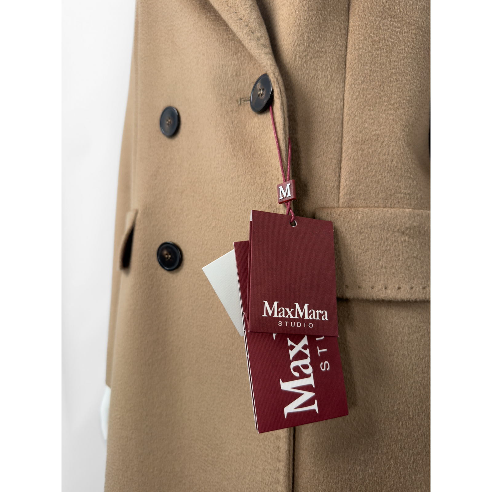 Wełniany płaszcz MaxMara Studio