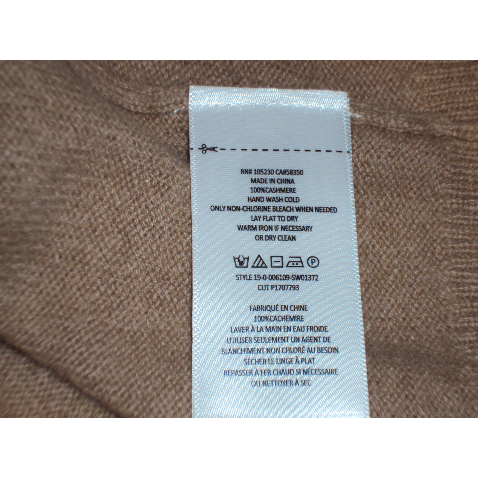 Equipment sweter z kaszmiru