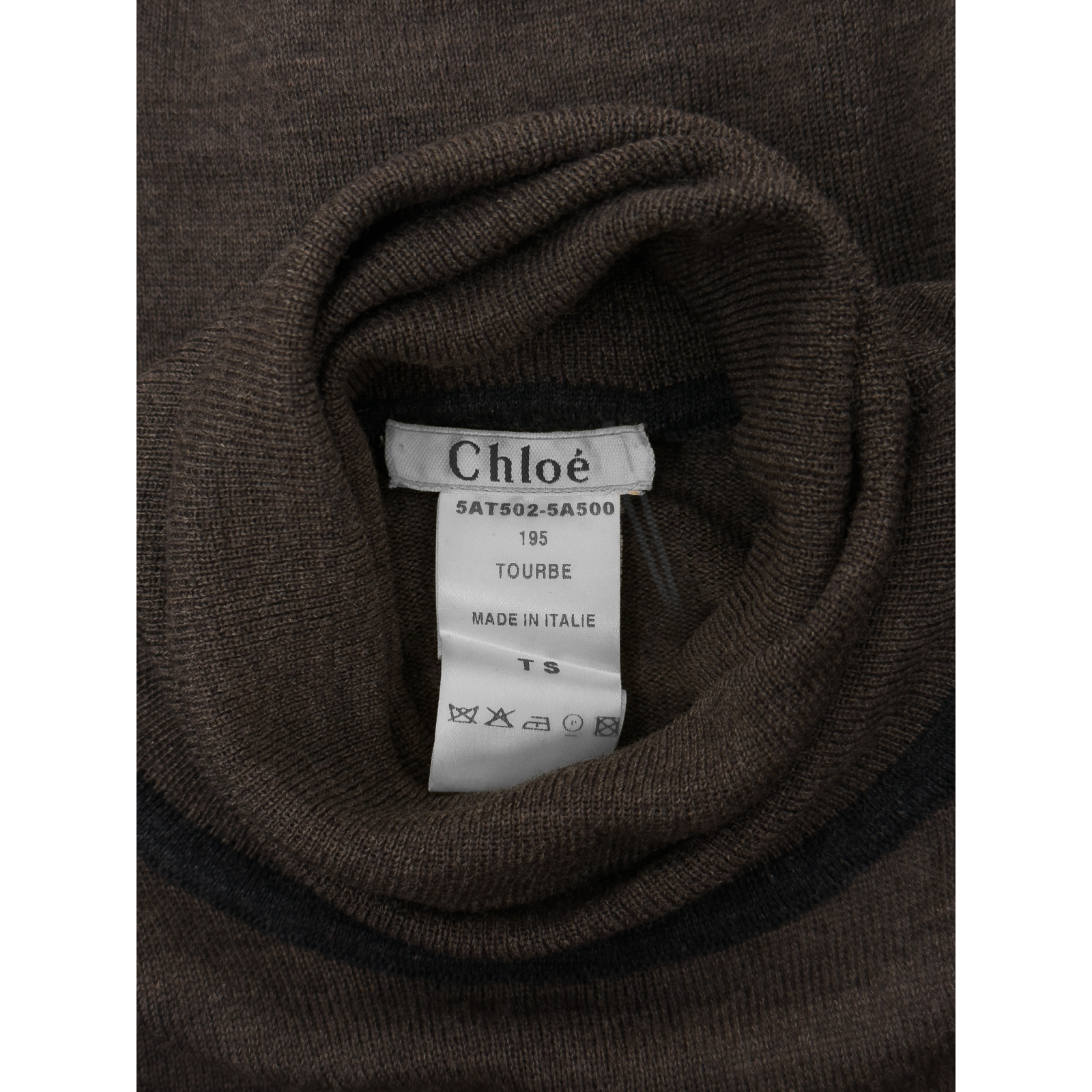 Wełniany sweter z golfem