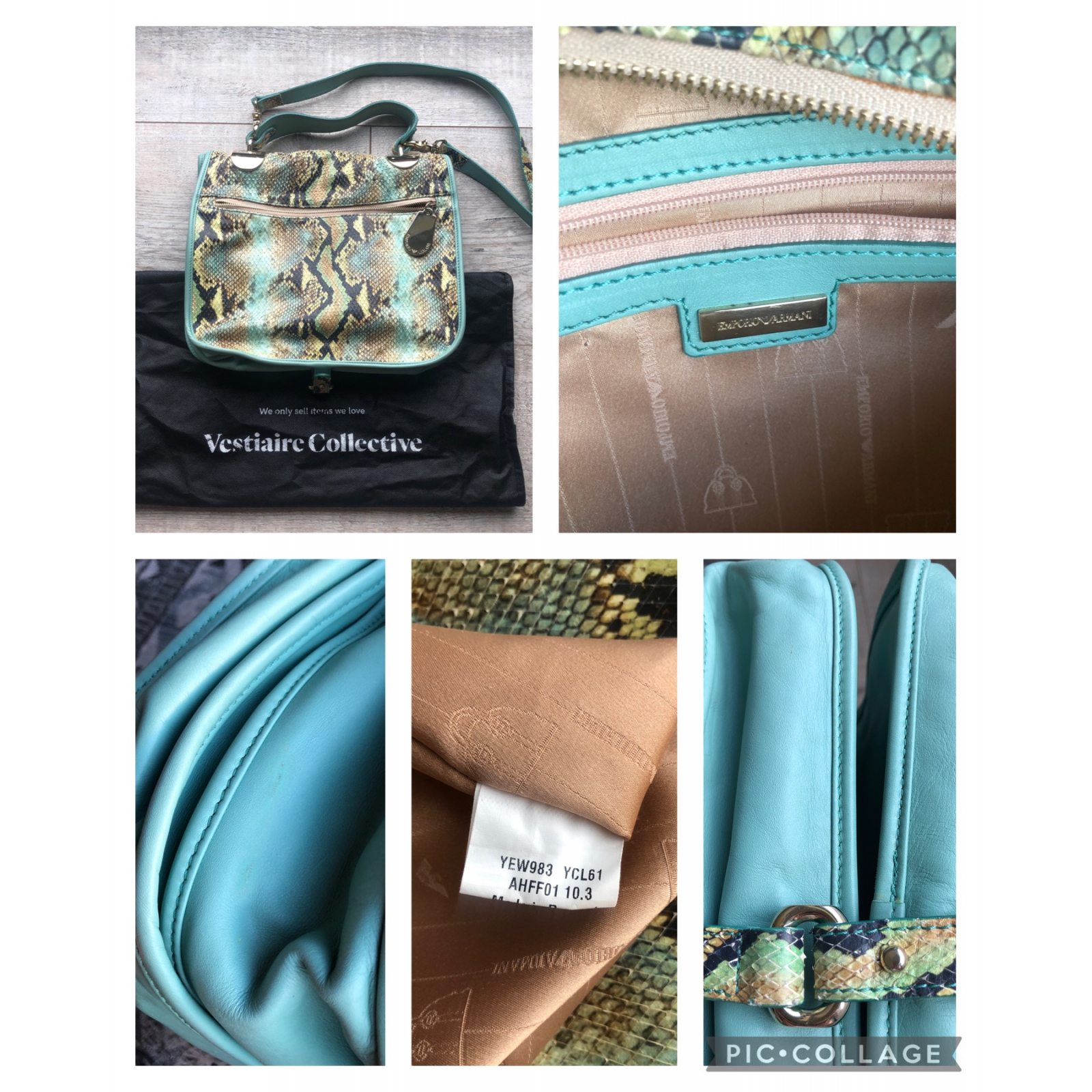EMPORIO ARMANI Python Bag - torebka.