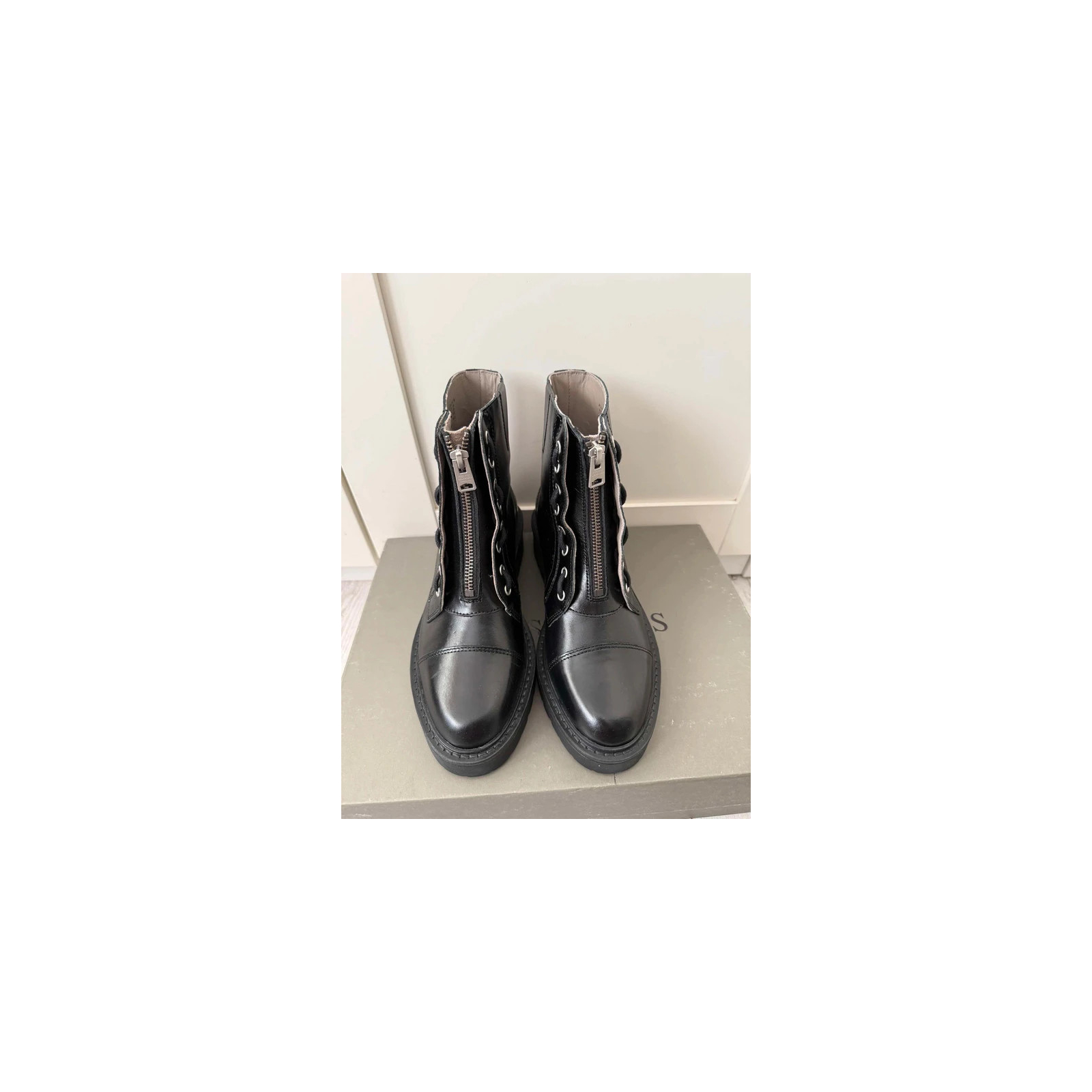 Allsaints czarne wysokie buty