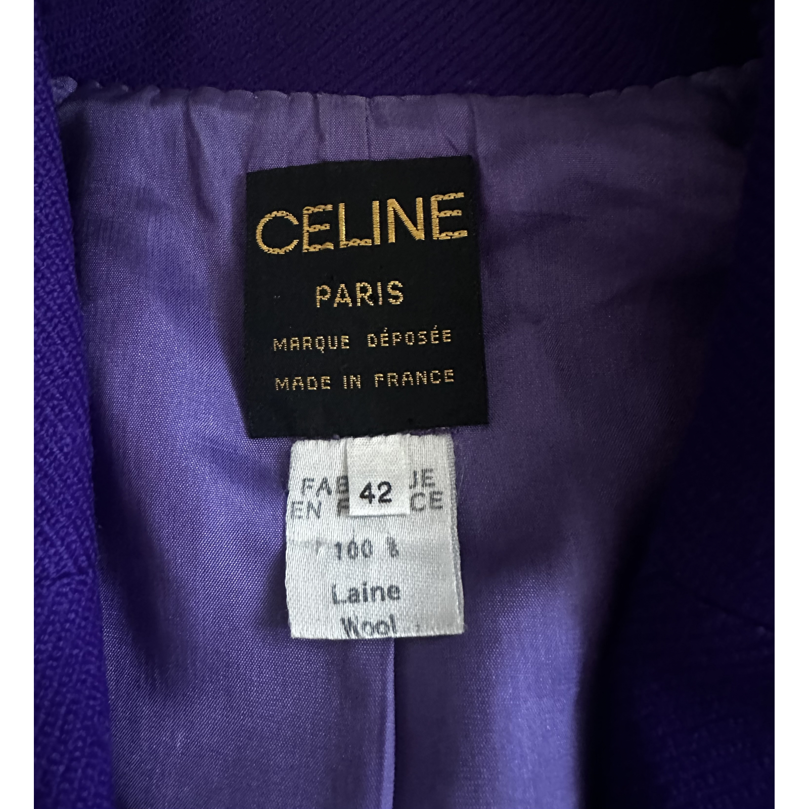 Marynarka Celine wełniana vintage żakiet Celine
