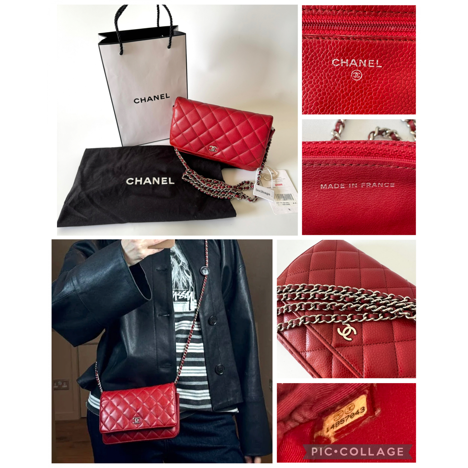 CHANEL WOC Classic Wallet On Chain - torebka