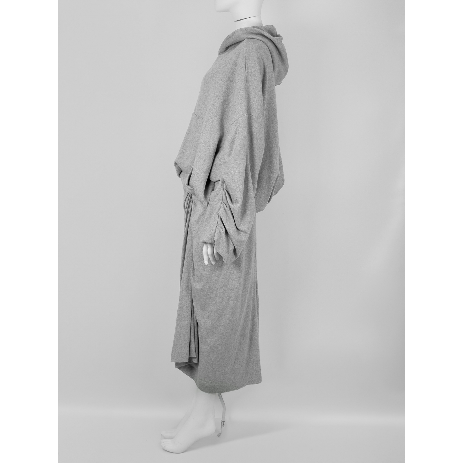 Bawełniany komplet: bluza z kapturem + spódnica