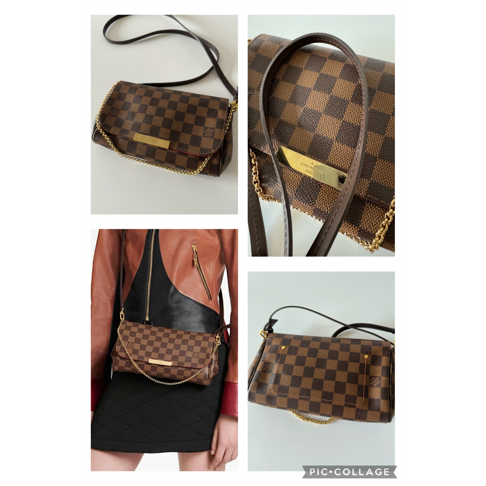 LOUIS VUITTON Favorite PM Damier Ebene Torebka