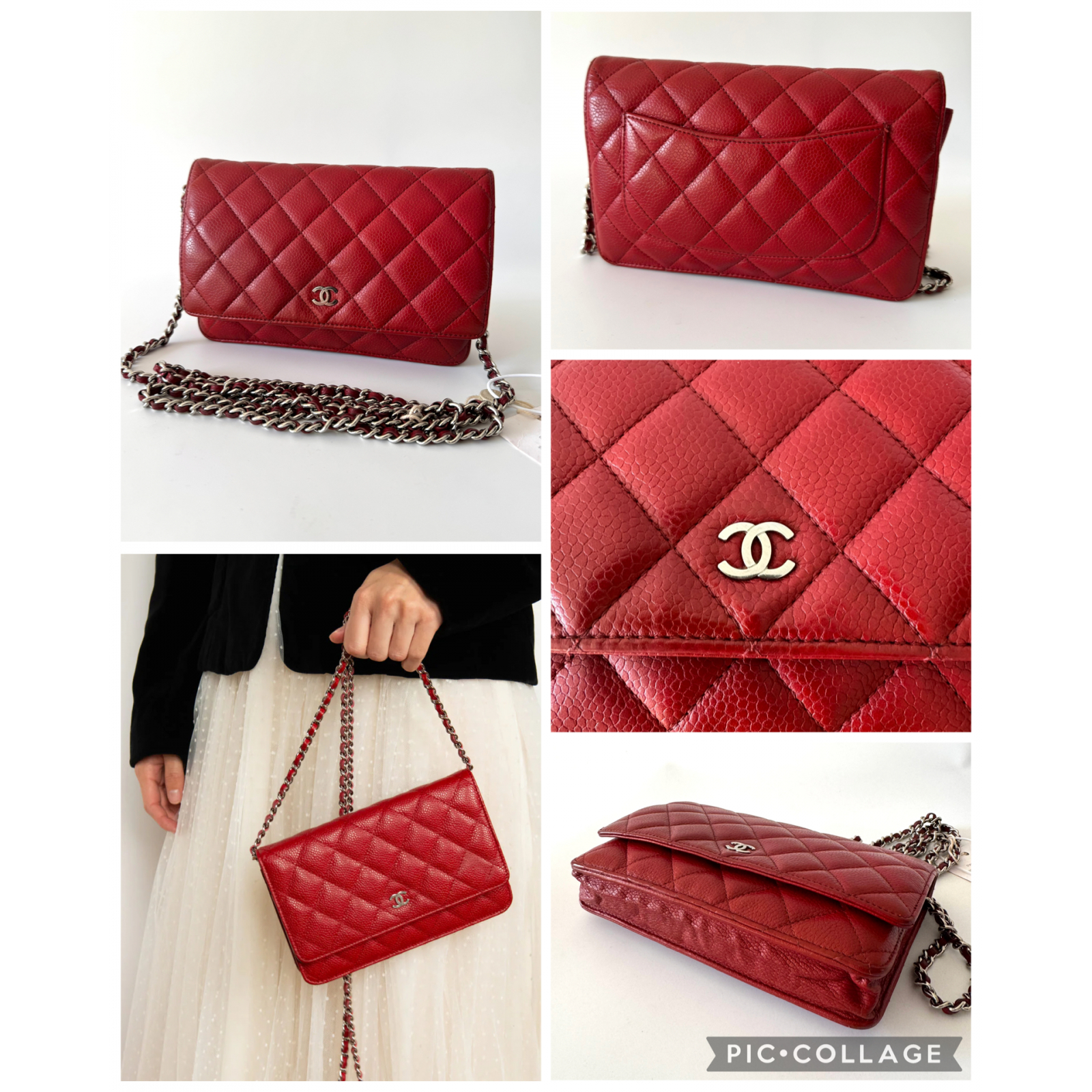 CHANEL WOC Classic Wallet On Chain - torebka