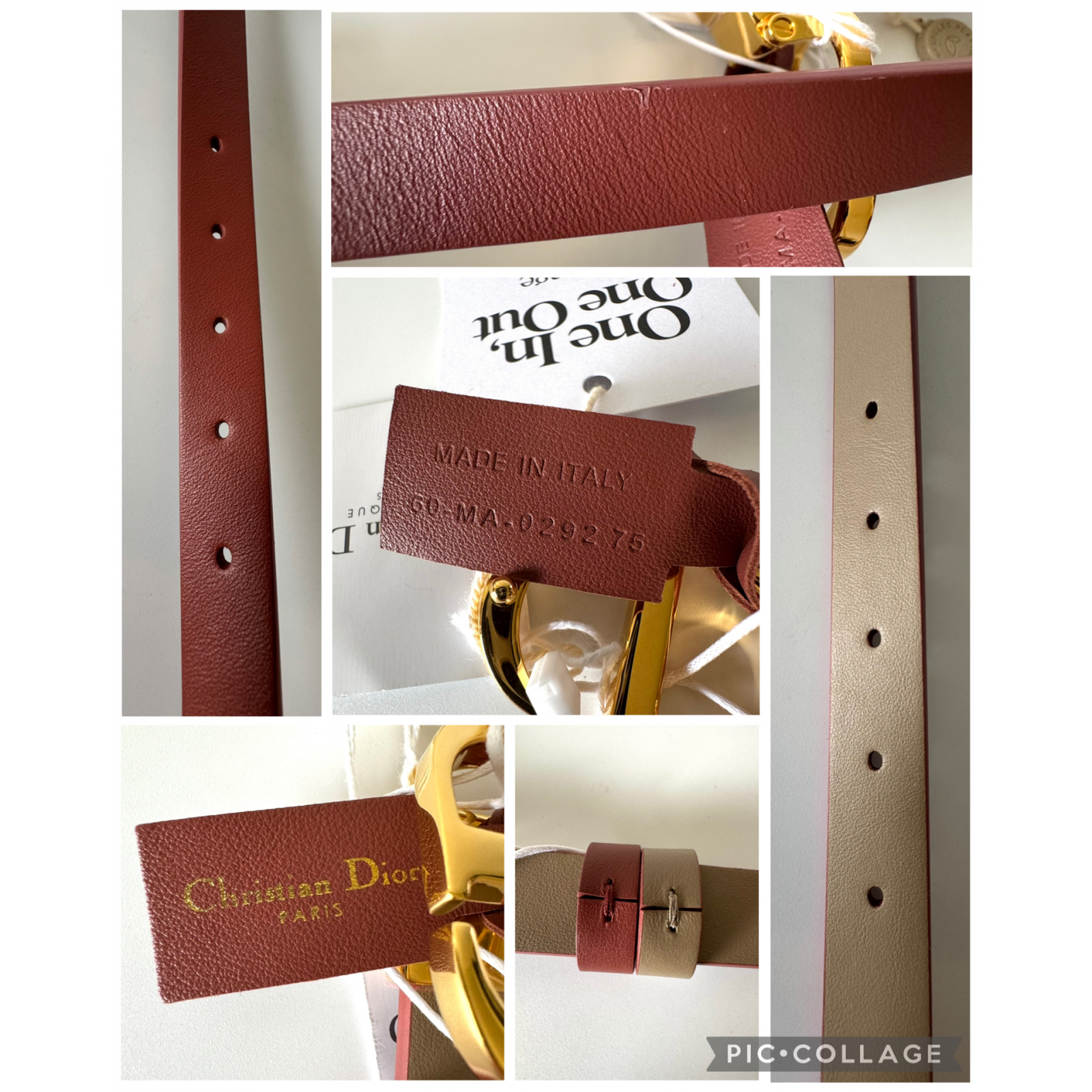 DIOR 30 Montaigne Reversible Belt - pasek dwustronny 75