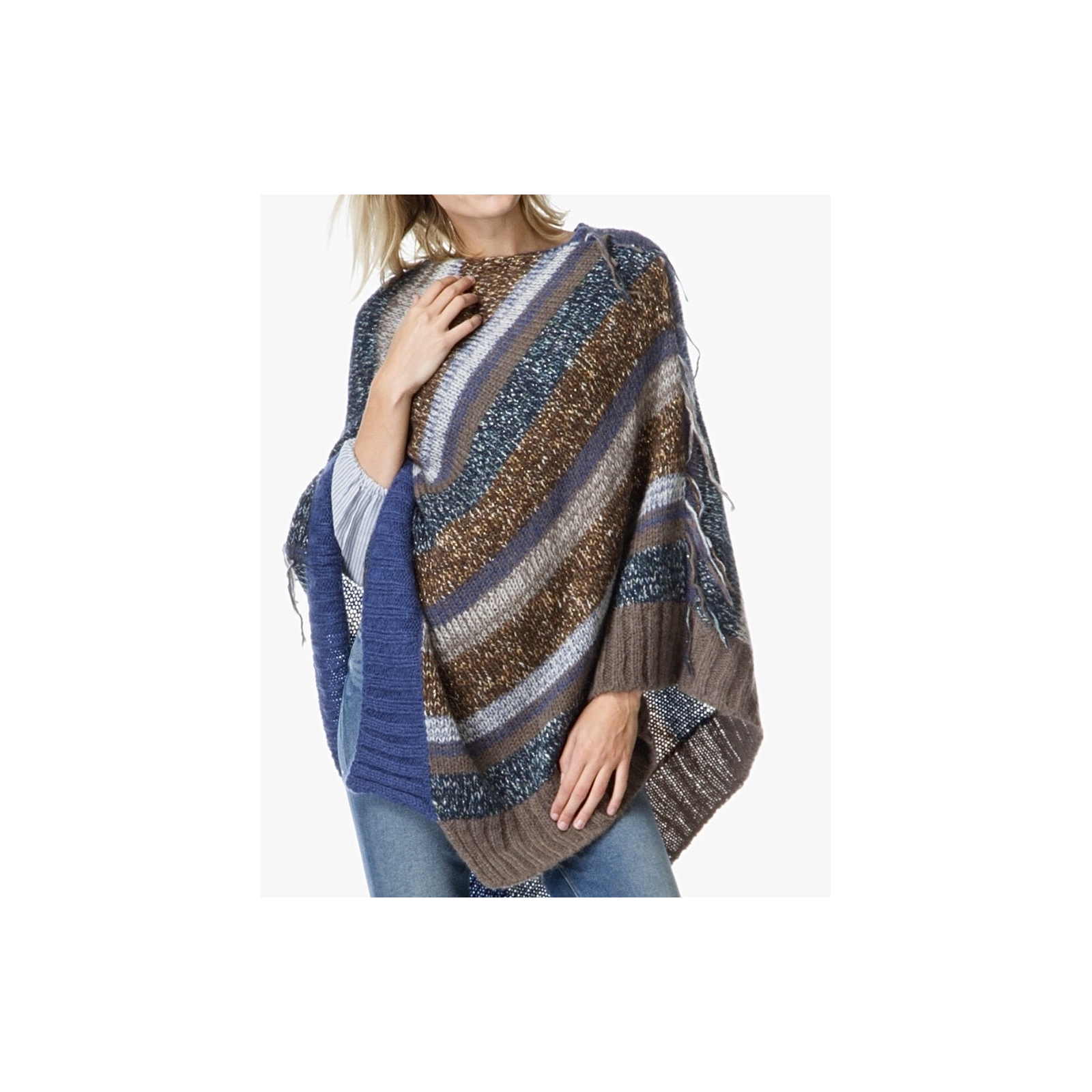 ZADIG & VOLTAIRE Pist Deluxe Wool Mohair Poncho Sweater – ponczo