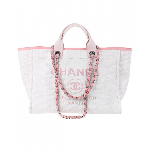 Pastelowa torba Chanel - shopper bag