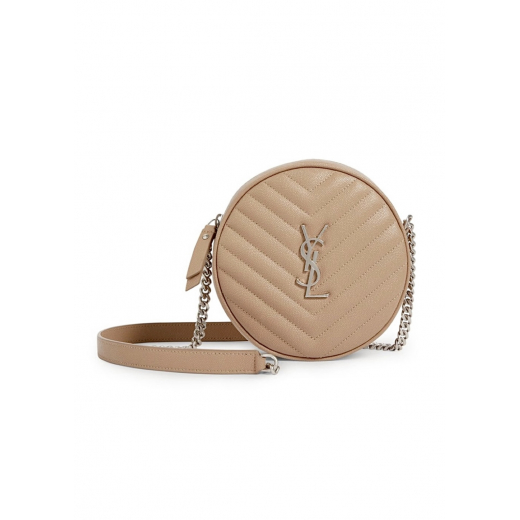 YSL SAINT LAURENT Monogram Vinyle Round Crossbody Bag – torebka