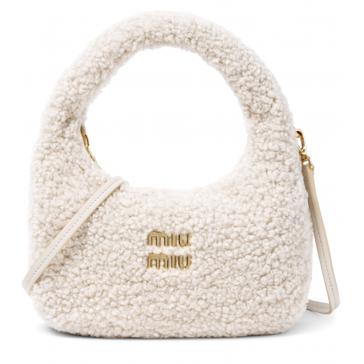 MIU MIU Wander Small Shearling Shoulder bag - torebka