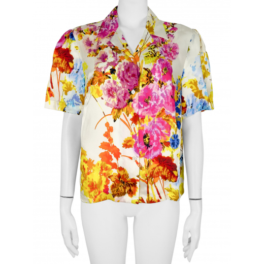 Bluzka koszulowa z wiskozy