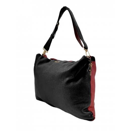 MIU MIU Cloud Madras Bi-Colore Leather Shoulder Bag - Dwukolorowa Skórzana Torebka