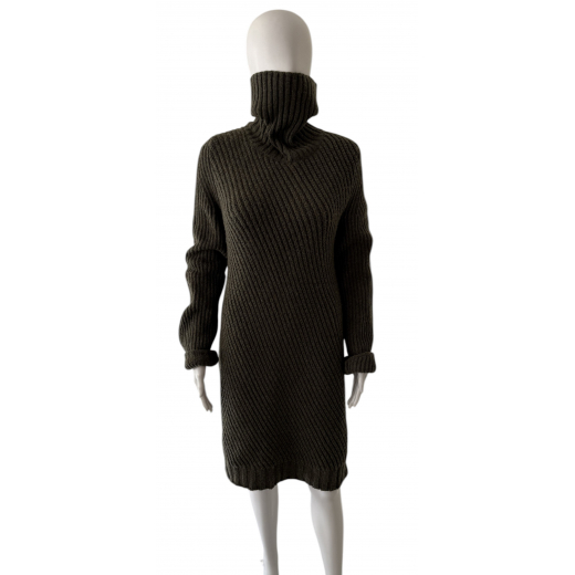 Celine sukienka khaki cashmere