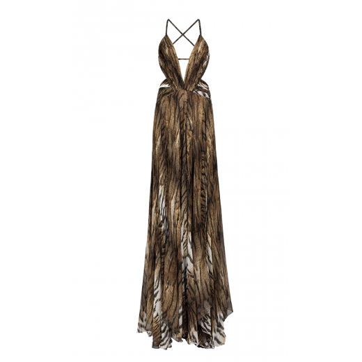 ROBERTO CAVALLI - wieczorowa sukienka TIGER