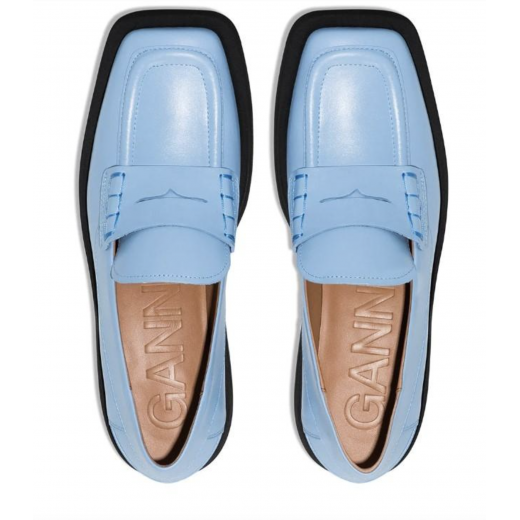 Ganni nowe błękitne buty