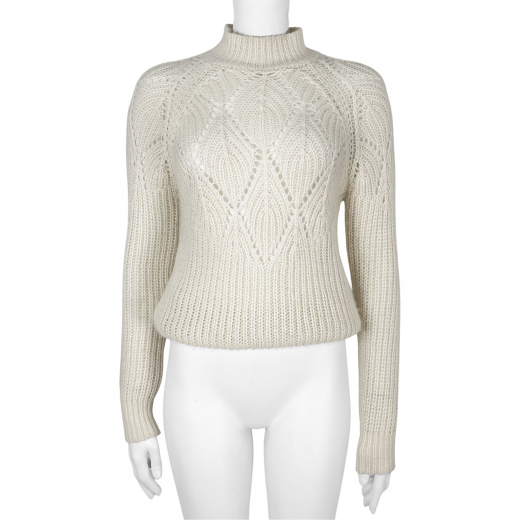 Kaszmirowo-wełniany sweter z golfem AGNONA